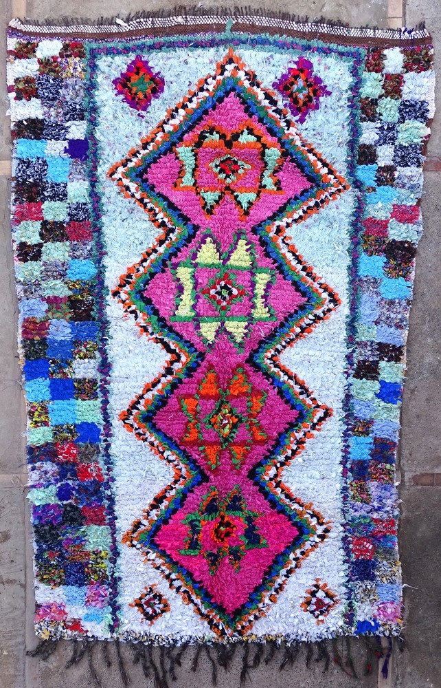 Tapis berbère #T56059 tapis Boucharouette Moyens et petits