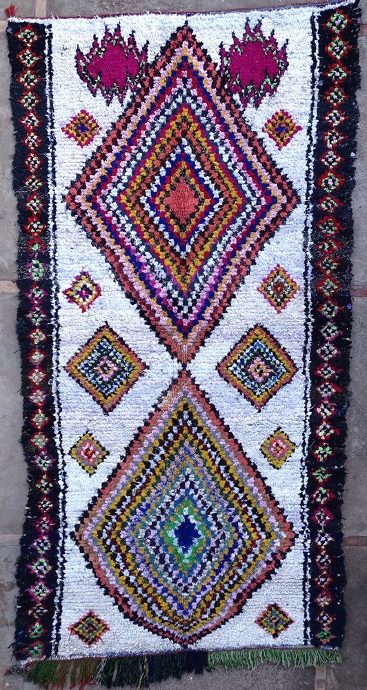 Berber rug #L56060 ourika type Boucherouite Large