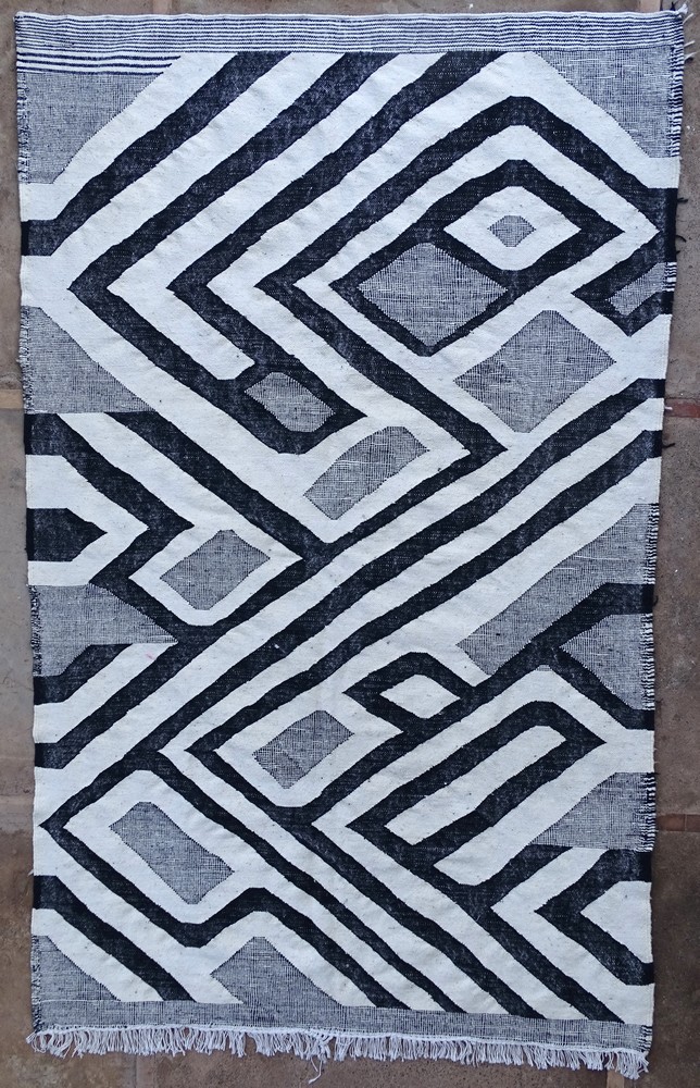Berbermatta #KLL62214 wool kilim  för vardagsrum från Zanafi Kilim mattor kategori