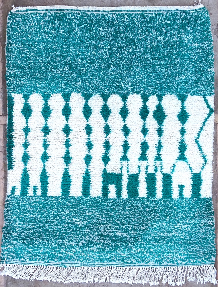 Berber rug  Beni Ourain and Boujaad with colors #BOZ56024