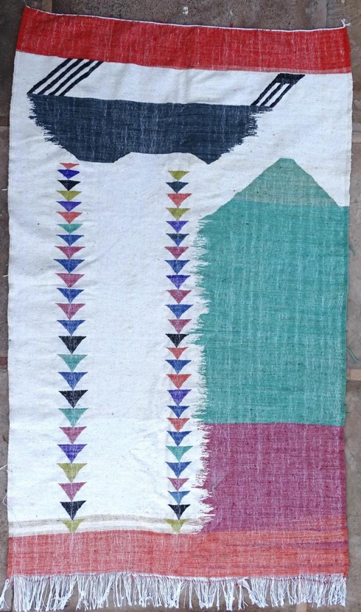 Berber rug MODERN RUGS #ZA56053 wool kilim