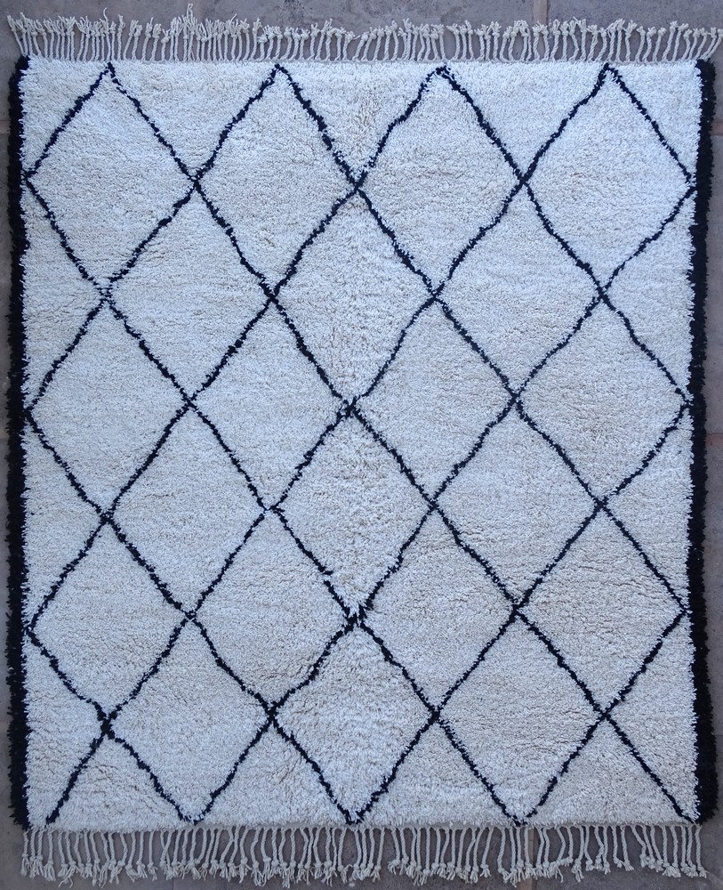 Berber rug #BO57002 for living room from the Beni Ourain category
