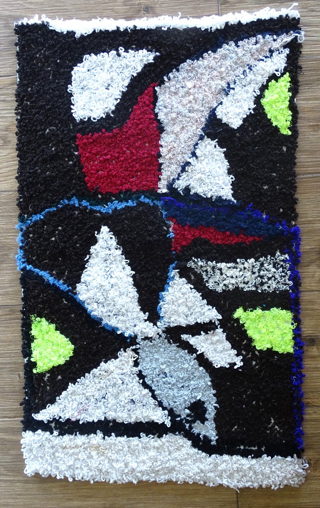 Berber rug #ZK57022 type Boucherouite Small