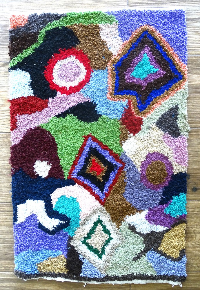 Berber rug #ZK57044 type Boucherouite Small