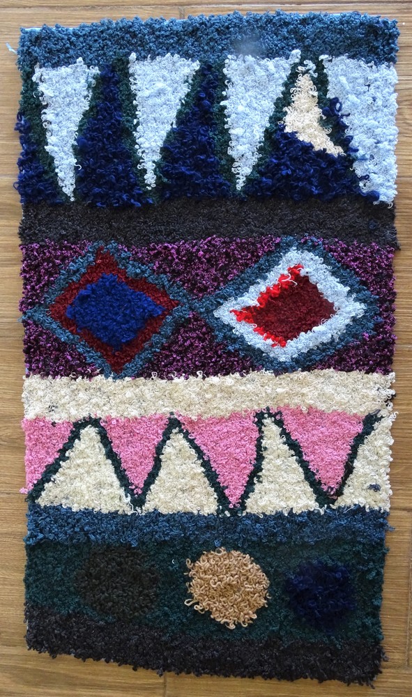 Tapis berbère #ZK57170 tapis Boucharouette Moyens et petits