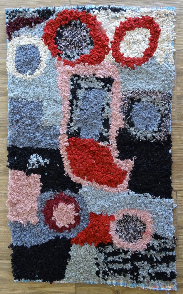 Berber rug #ZK57178 type Boucherouite Medium and Small