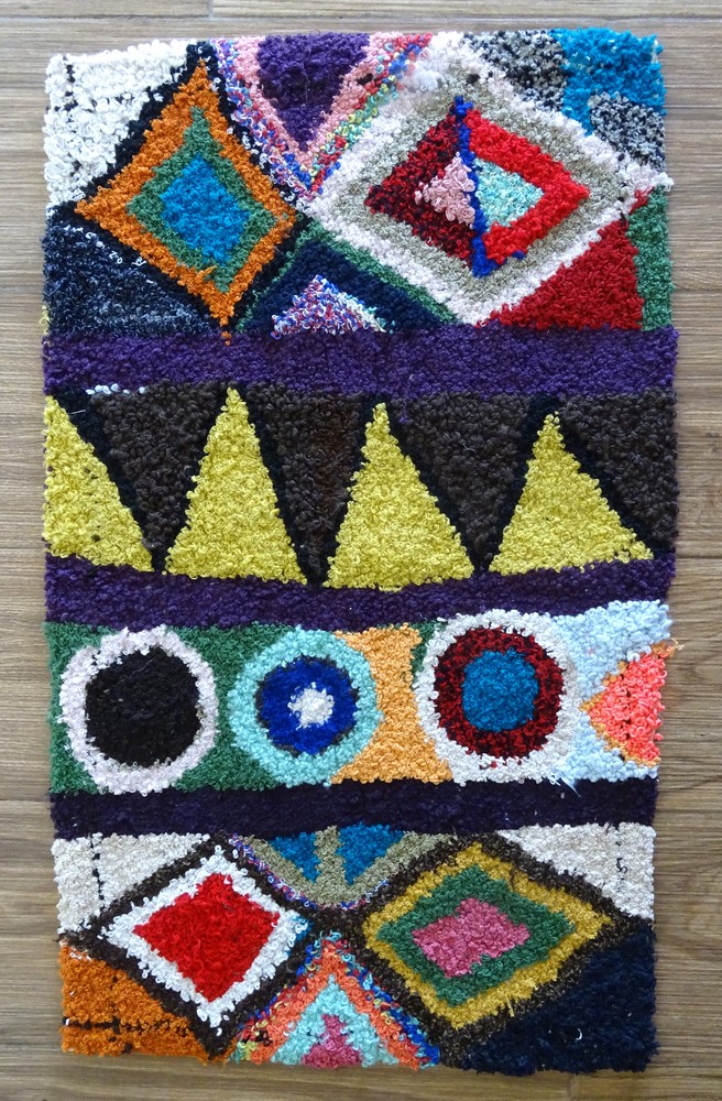 Berber rug #ZK57149 type Boucherouite Medium and Small