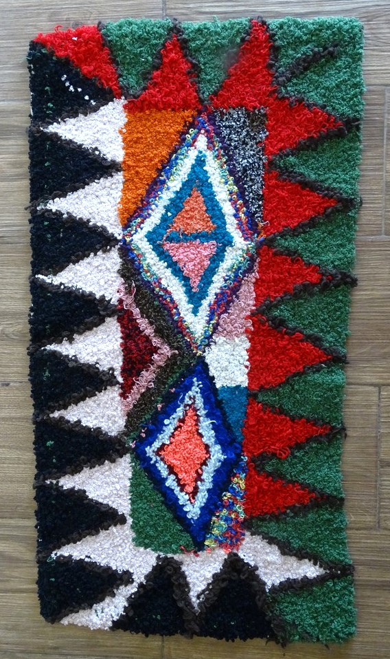 Berber rug #ZK57206 type Boucherouite Small