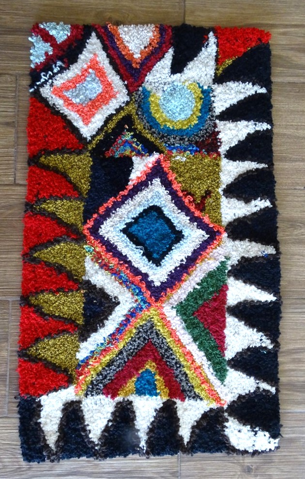 Berber rug #ZK57207 type Boucherouite Medium and Small