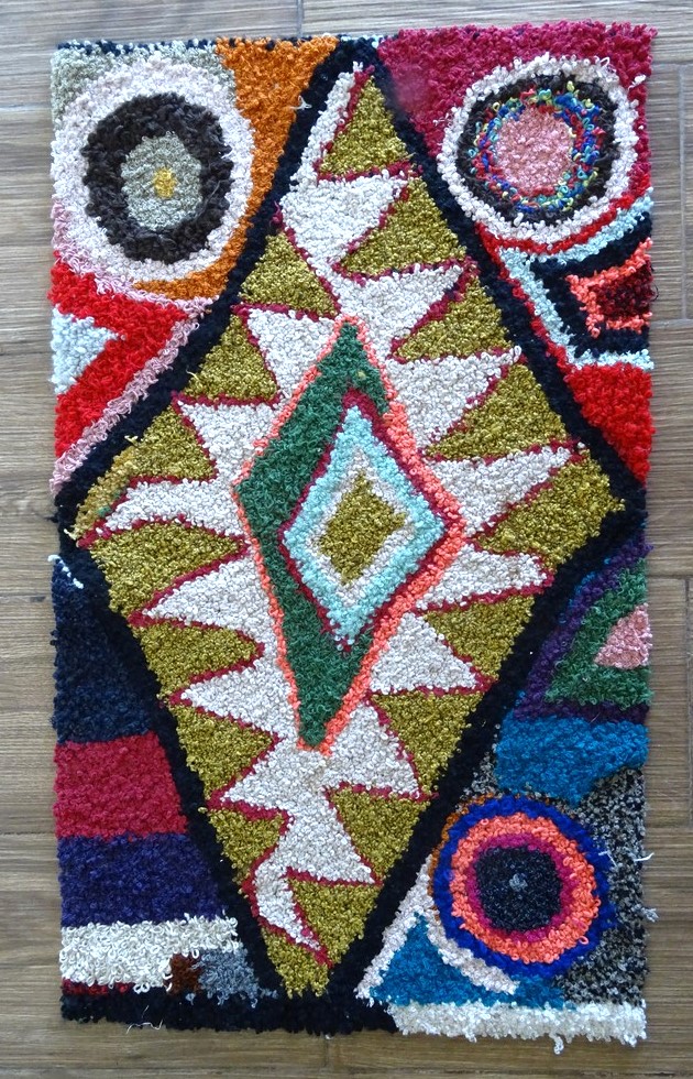 Berber rug #ZK57205 type Boucherouite Small