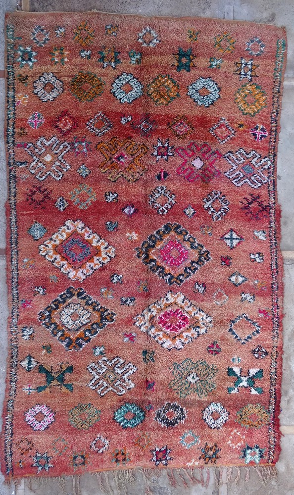 Antika beni ourain mattor och vintage marockanska mattor #MMA58054 origin Hajeb meknès
