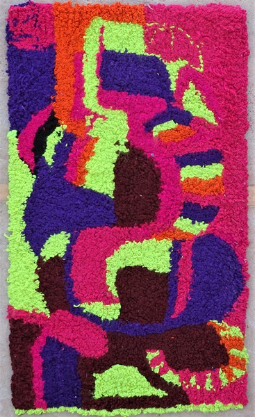 Berber rug #ZK59181 type Boucherouite Medium and Small