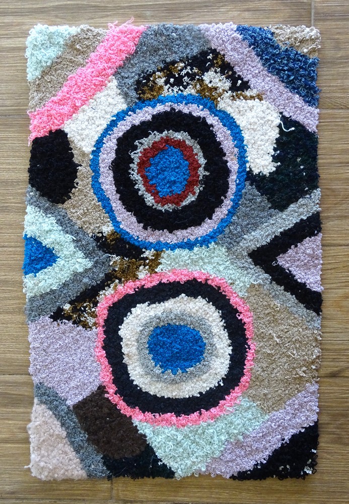 Berber rug #ZK59192 type Boucherouite Medium and Small