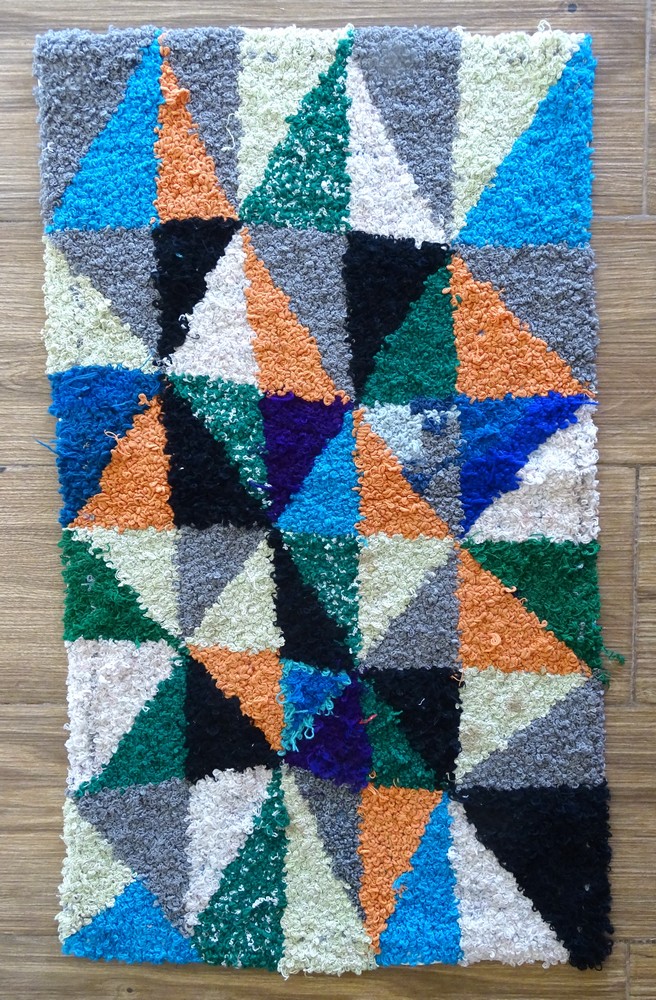 Berber rug #ZK59193 type Boucherouite Medium and Small
