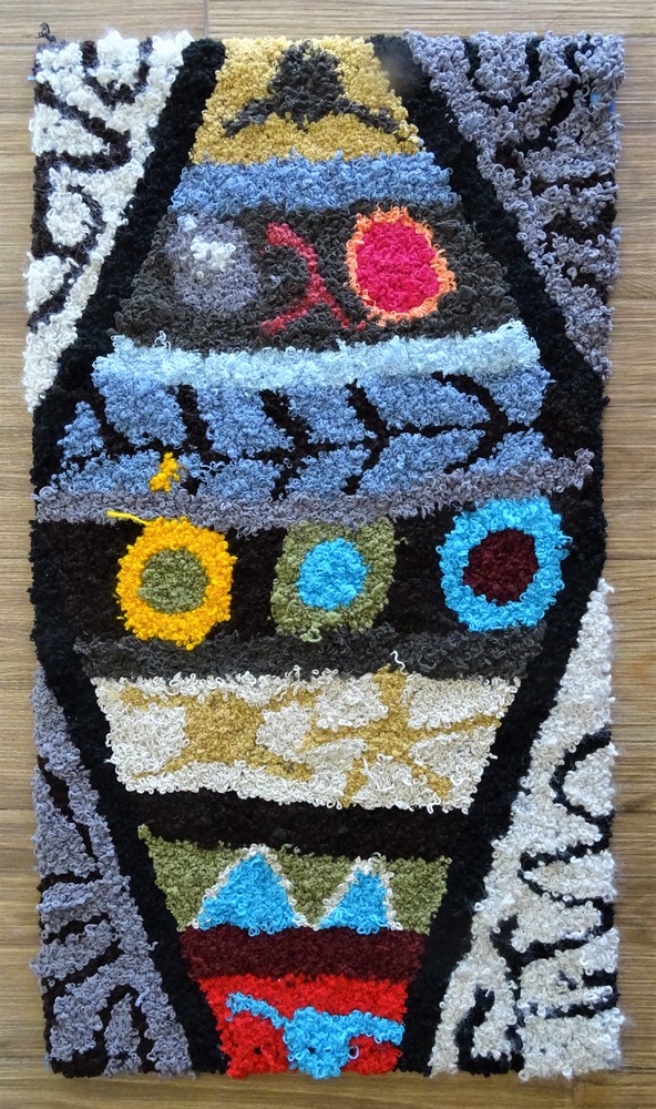 Tapis berbère #ZK59198 tapis Boucharouette Moyens et petits
