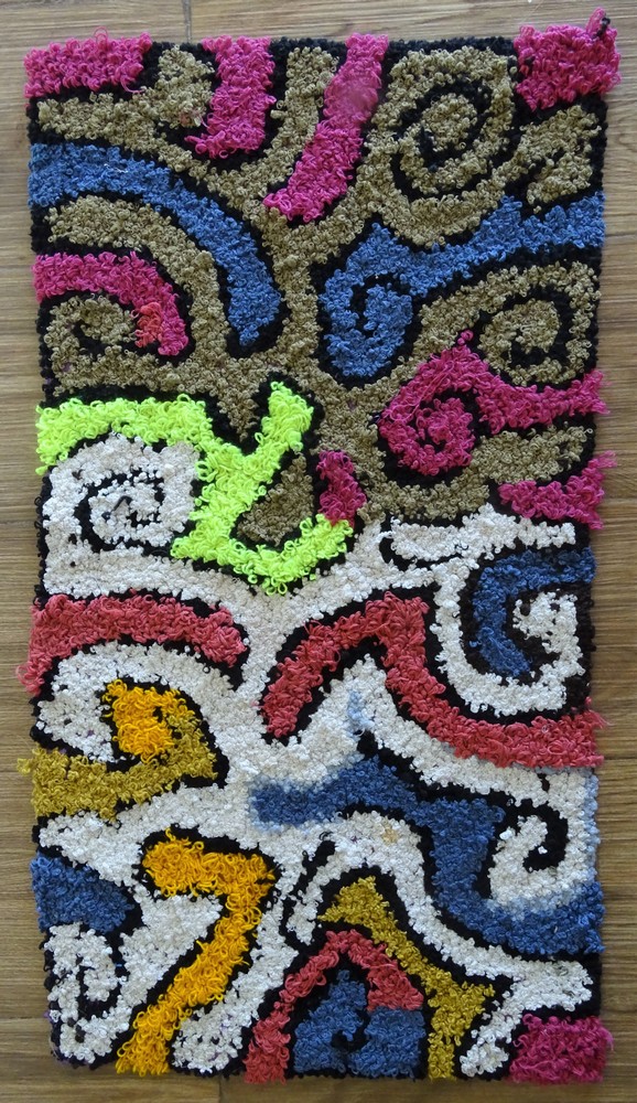 Tapis berbère #ZK59208 tapis Boucharouette Moyens et petits