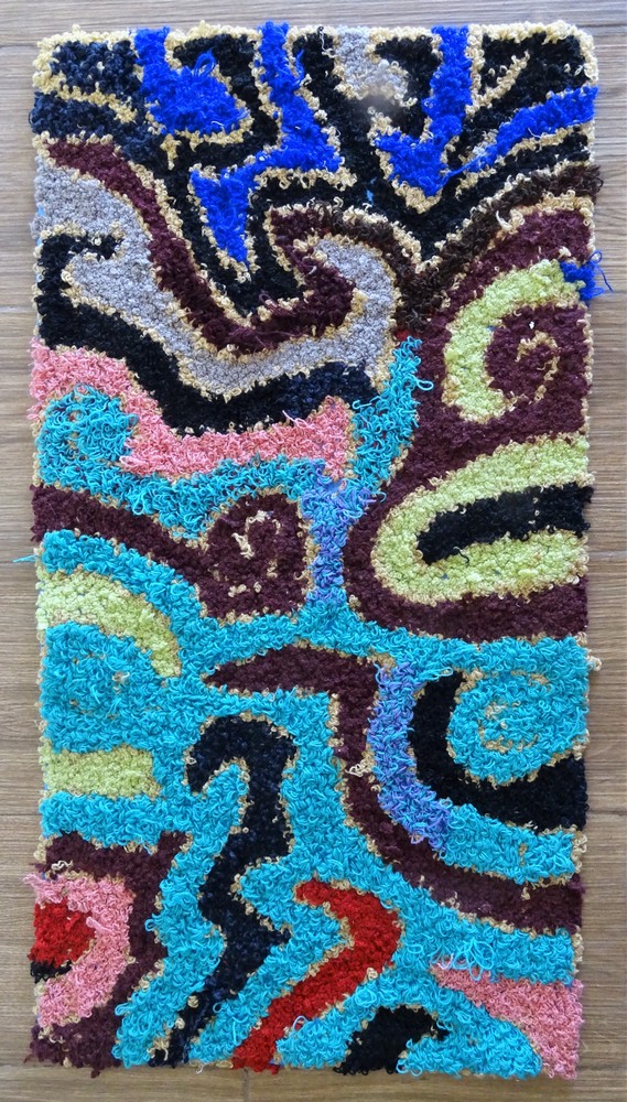Berber rug #ZK59210 type Boucherouite Medium and Small