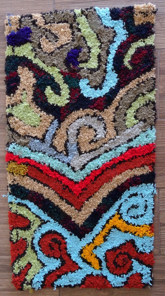 Berber rug #ZK59211 type Boucherouite Medium and Small
