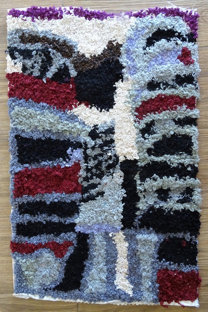 Tapis berbère #ZK59216 tapis Boucharouette Moyens et petits