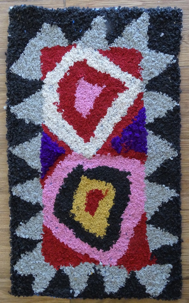 Tapis berbère #ZK59218 tapis Boucharouette Moyens et petits