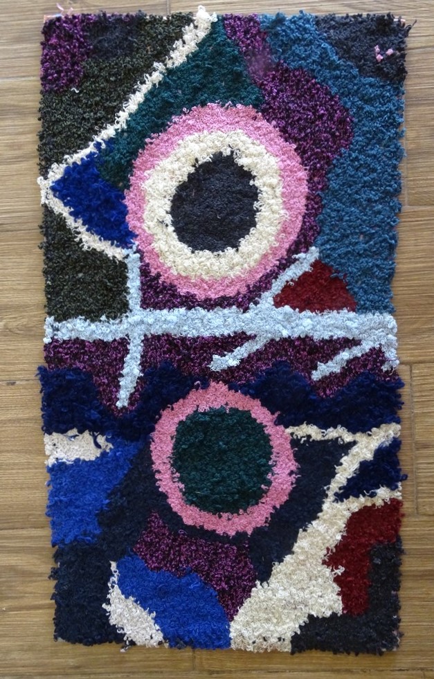 Berber rug #ZK59224 type Boucherouite Medium and Small