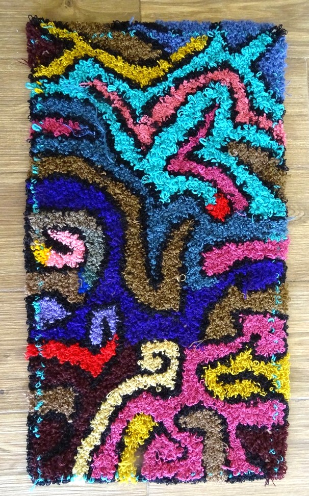 Berber rug #ZK59227 type Boucherouite Medium and Small