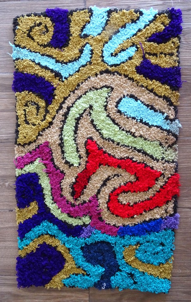 Berber rug #ZK59230 type Boucherouite Medium and Small