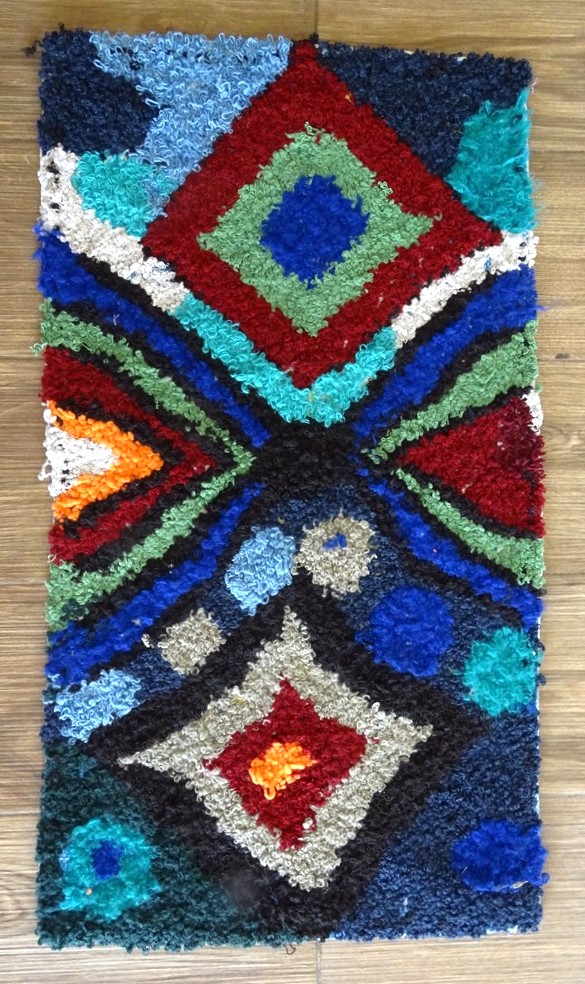 Berber rug #ZK59231 type Boucherouite Medium and Small