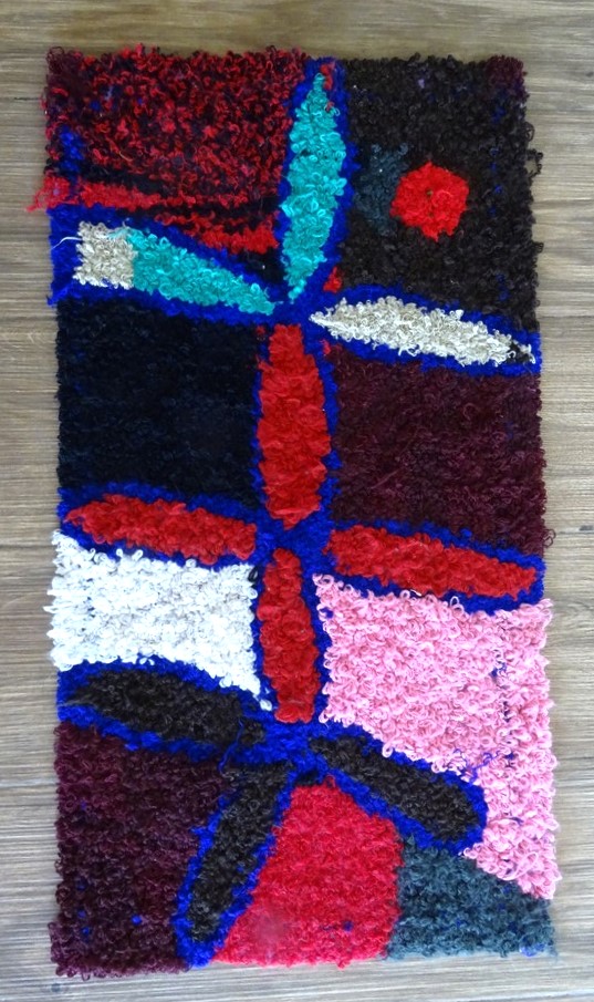 Tapis berbère #ZK59235 tapis Boucharouette Moyens et petits