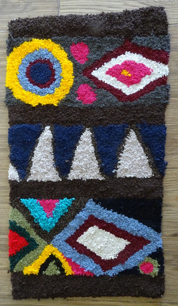 Berber rug #ZK59200 type Boucherouite Medium and Small