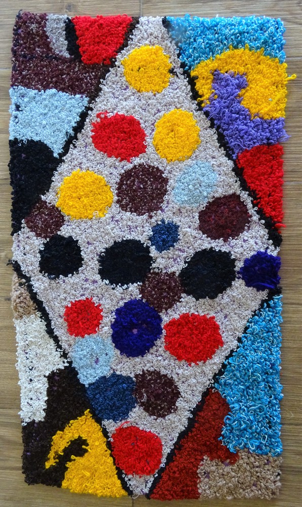 Berber rug #ZK59202 type Boucherouite Medium and Small