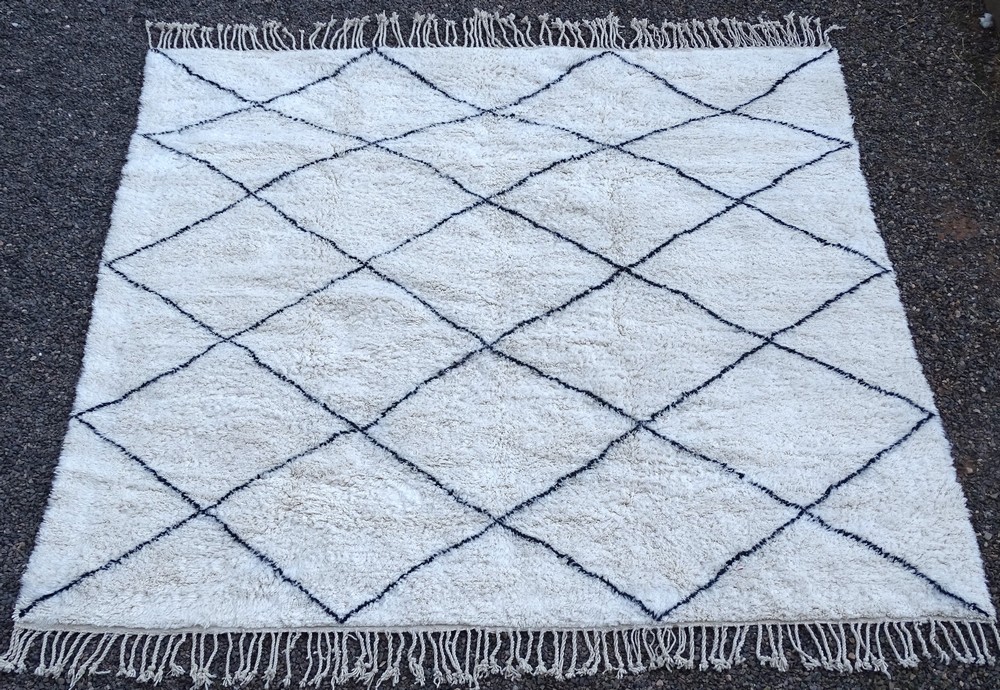 Berber rug  Beni Ourain Large sizes #BO59027