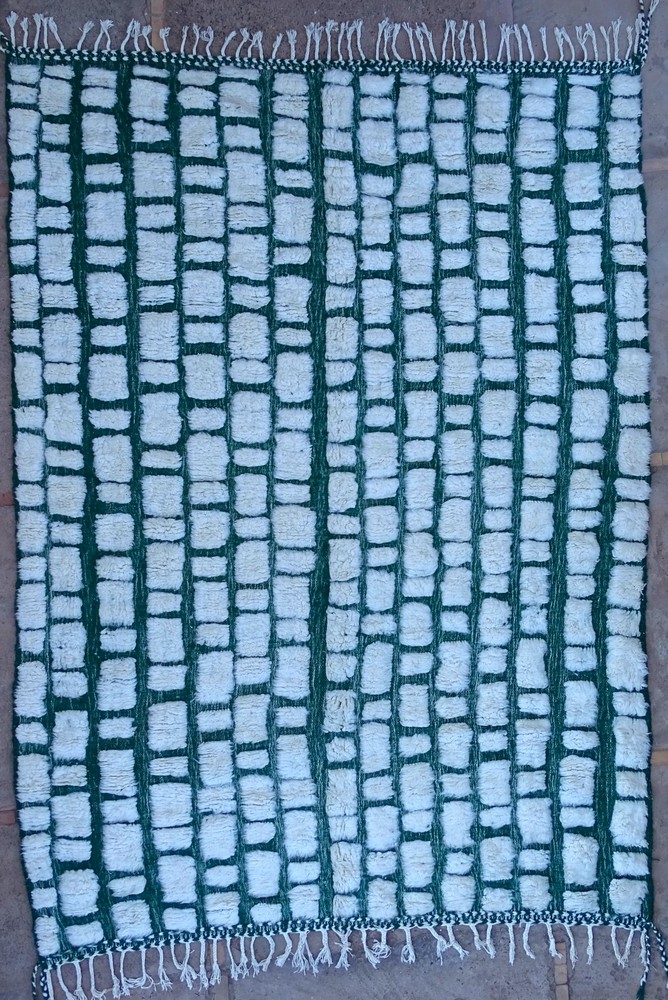 Berber tapijt #BOZ60009   voor woonkamer van de categorie Beni Ourain