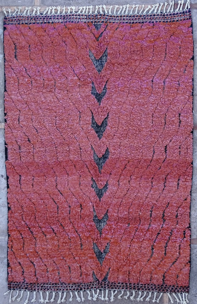 Berber tapijt #BO60012  350 € voor woonkamer van de categorie Beni Ourain en Boujaad berber vloerkleden met kleuren