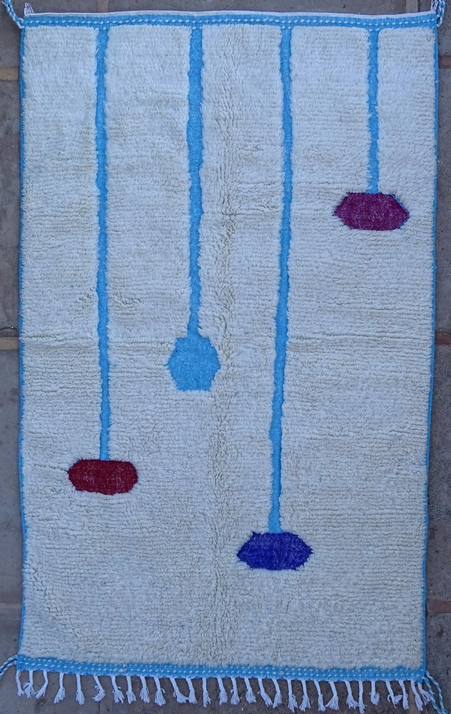 Berber tapijt #BO60025  voor woonkamer van de categorie Moderne Boujaad vloerkleden