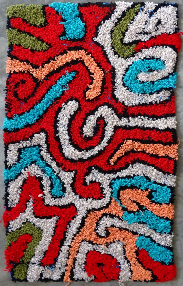 Berber rug #ZK62041 type Boucherouite Medium and Small