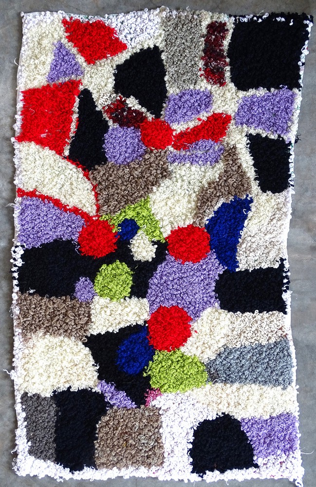 Berber rug #ZK62026  type Boucherouite Medium and Small