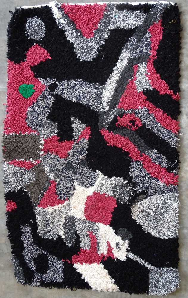 Berber rug #ZK62040  type Boucherouite Medium and Small