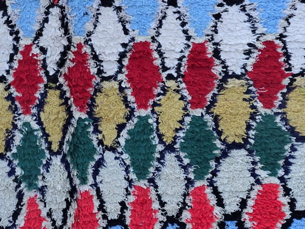 Berber rug  Boucherouite Large #L54134