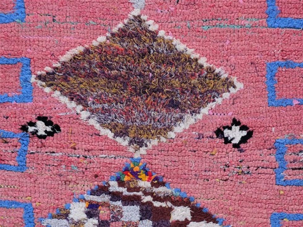 Berber rug  Runner Boucherouite #C54098