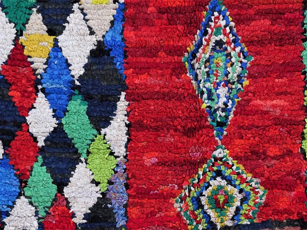 Berber rug  Boucherouite Large #LC54077