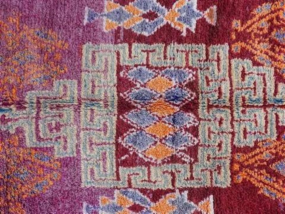 Berber rug  Antique and vintage beni ourain and moroccan rugs #VBJ41061  BOUJAAD