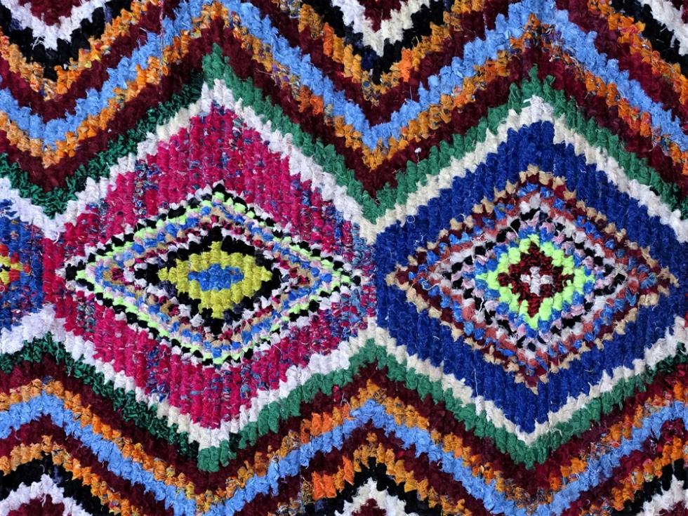 Berber rug  Boucherouite Large #L49074