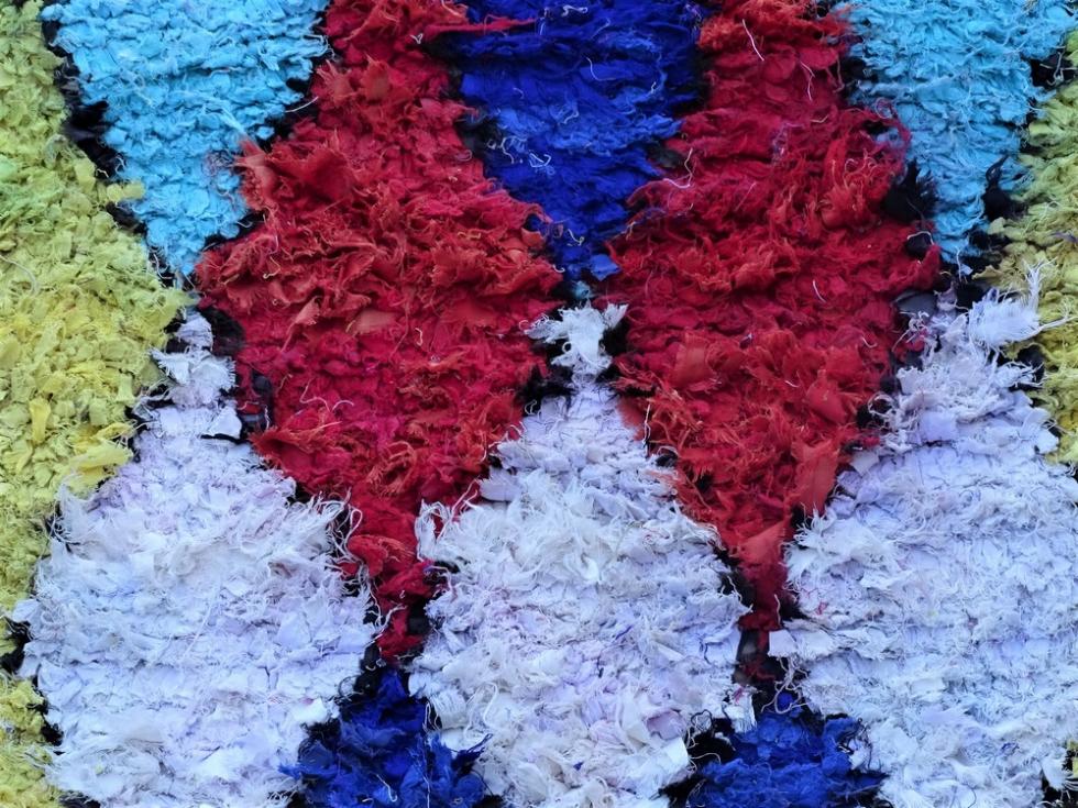 Berber rug  Runner Boucherouite #C49120