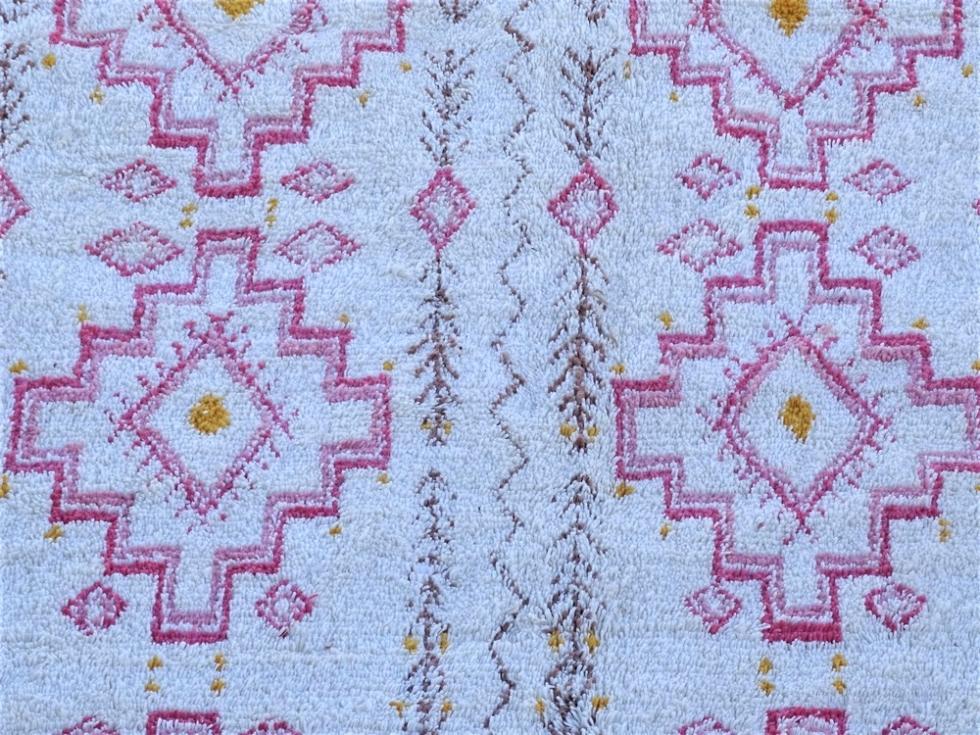 Berber rug  Beni Ourain Large sizes #BOZ55051 Cotton weft
