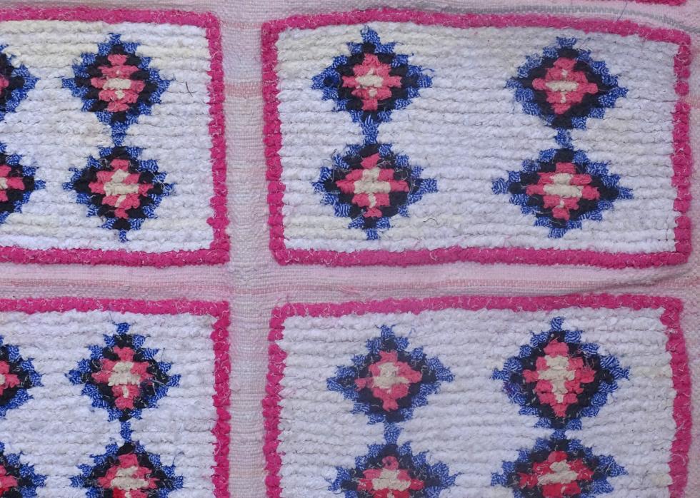 Berber rug  Runner Boucherouite #TN55268