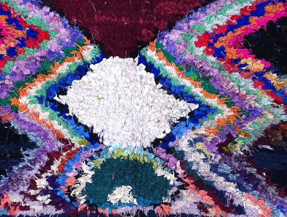 Berber rug  Boucherouite Large #L56057