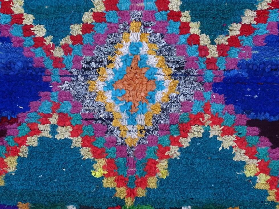 Berber rug  Boucherouite Large #L56001