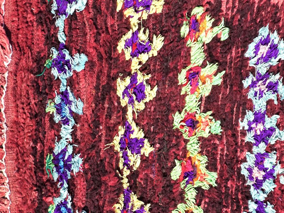 Berber rug  Runner Boucherouite #AZ56360