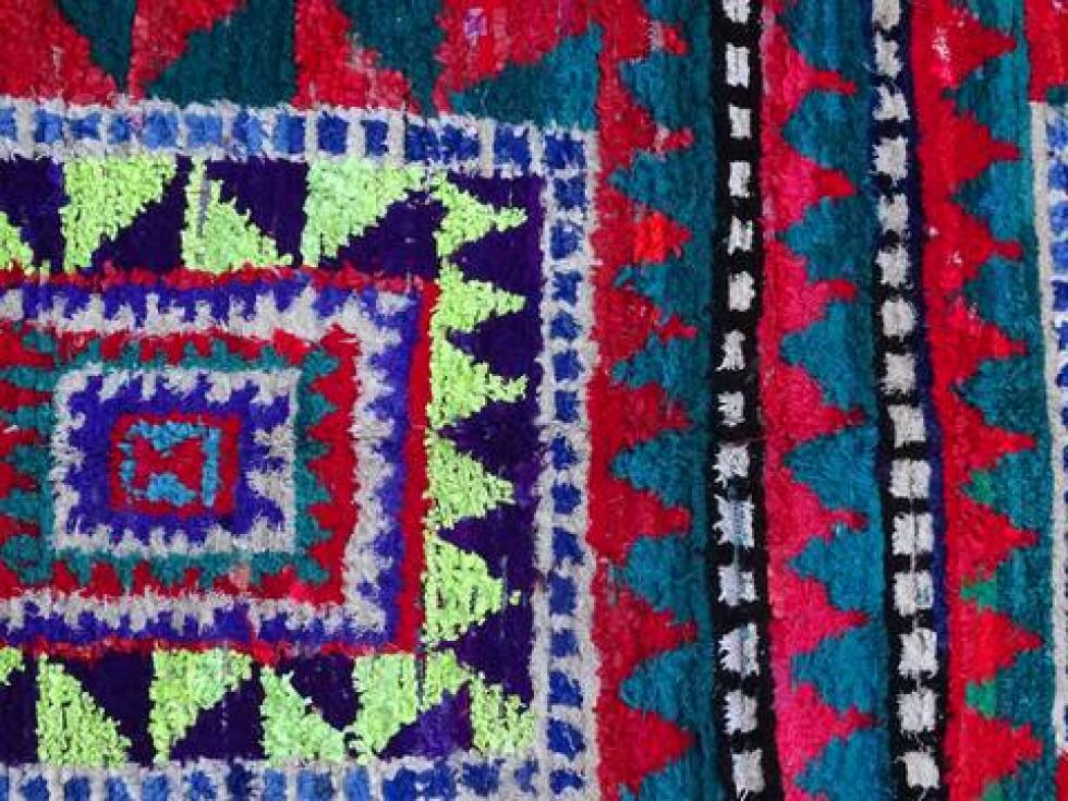 Berber rug  Boucherouite Large #L57322